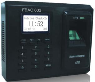 FBAC 603
                             Biometric Fingerprint Access Control Chennai India.